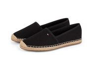 Tommy Hilfiger FLAG CANVAS ESPADRILLE Espadrille, Slipper, Flats, Bequemschuh mit Bastbezug und Ziernähten