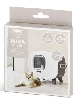 Savic Katzentoilette Mira - Zubehör: Ersatzfilter (2 Stück) (Ohne Katzentoilette)