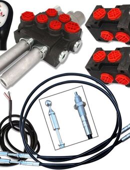 Hydraulikverteiler 4 SEK 40L SET Joystick Frontlader Magnetventil - Wuppertal