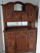 Antikes Küchenbuffet Küchenschrank Kommode Eiche massiv restauriert in 42653