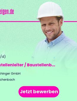 Baustellenleiter / Baustellenbetreuer / Objektleiter (m/w/d) im Ladenbau - Buchenbach