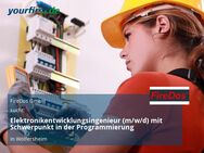 Elektronikentwicklungsingenieur (m/w/d) mit Schwerpunkt in der Programmierung - Wölfersheim