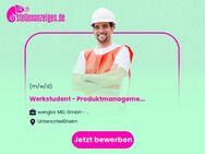 Werkstudent (m/w/d) - Produktmanagement - Unterschleißheim