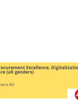 Manager Procurement Excellence, Digitalization & Compliance (all genders) - Wetzlar