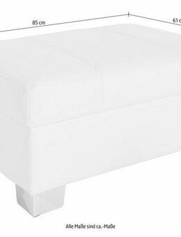 DOMO collection Hocker Turah mit moderner Steppung, passend zur Serie, B/T/H: 85/61/40 cm, auch in Leder