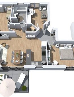 Moderne 4-Zimmer-Neubau-Wohnung in 5-Familienhaus - Wiesbaden