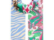 Zwillingsherz Modetuch "Wild Flower", Mit Leo und Zebra Muster