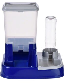 Wasser- und Futterautomat 2in1 - 5,0 l Trockenfutter + Wasserspeicher