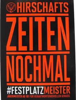 Jägermeister -Aufkleber mit Sprüchen - 10,5 x 7,3 cm - Motiv 2 - Doberschütz