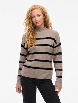 Vila Stehkragenpullover VIRIL MOCKNECK L/S KNIT RIB TOP 2- NOOS