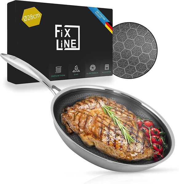 Fixline Premium Bratpfanne Ø28cm Wabendesign Pfanne - Birkenfeld (Baden-Württemberg)
