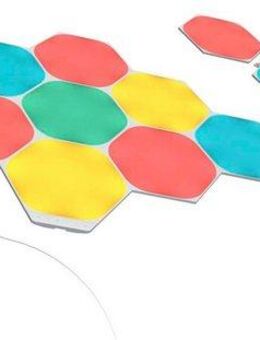 nanoleaf LED Panel Hexagons, Dimmfunktion, LED fest integriert, Farbwechsler, Starter Kit - 15 PK, Modulares Stecksystem, Smarte Technologie