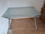 Esstisch / Schreibtisch mit Glasplatte 120x80 cm - Koblenz