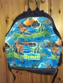 Kinder-Rucksack - Scout ca 25 l mit Dinomotiven + Sporttasche+Federmäppchen in 34225