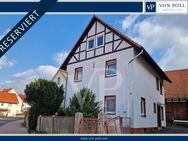 Einfamilienhaus mit großer Scheune und Garten mit Obstbaumbestand - Weißenborn (Hessen)