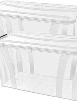Siena Home Aufbewahrungsbox Anzio (Set, 2 St), Kunststoff, 100% recyclebar