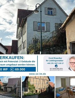 Aktionspreis= Aktionspaket: ....2 Gebäude incl Bauplatz zum Sonderpreis! Handwerker aufgepasst!!.... - Mühlacker