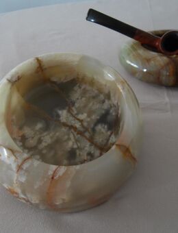 Marmor Aschenbecher Schwer, absolut standfest NEU Naturstein Schale Nußschale Knabberschale Ascher Marmor Alabaster Durchm. 14 cm Höhe 5 cm schöne Maserung Farben: Natur-Beige-Rost-Grau-Grün - Bad Oeynhausen