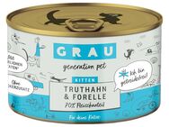 GRAU Kitten Getreidefrei 6 x 200 g - Truthahn & Forelle