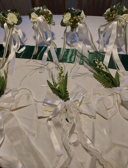 Tischdekoration in grün-weiß für Hochzeiten, Kommunion, Konfirmation, Geburtstage, Festlichkeiten - Elsdorf (Nordrhein-Westfalen)