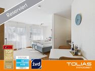 5 % Rendite: Möblierte 1-Zimmerwohnung mit Balkon, EBK und Pkw-Außenstellplatz. - Kornwestheim