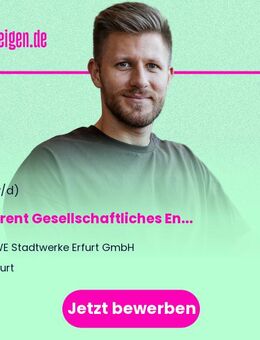 Referent Gesellschaftliches Engagement (m/w/d) - Erfurt