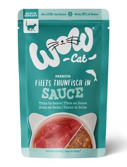 WOW Cat in Soße 8 x 85 g - Thunfisch
