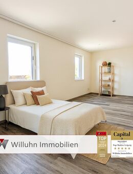 Hochwertig saniert: Traumhafte Wohnung mit Garten & Terasse! | Tageslichtbad & Fußbodenheizung! - Schönwölkau