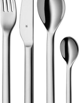 WMF Besteck-Set Nuova (4-tlg), 1 Personen, Cromargan® Edelstahl Rostfrei 18/10, 4-tlg., Cromargan Edelstahl rostfrei 18/10, Geschenkverpackung