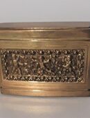 alter Zigarettenspender - aus Messing - Jugendstil - von Erhard und Söhne in 8253