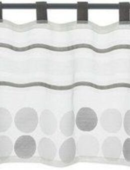 decolife Scheibengardine Malie (1 St), Schlaufen, halbtransparent, Voile, HxB: 45x140, Scheibengardine mit Webstruktur