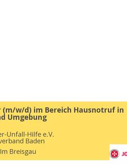 Mitarbeiter (m/w/d) im Bereich Hausnotruf in Freiburg und Umgebung - Freiburg (Breisgau)