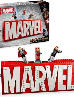 LEGO® MARVEL Logo & Minifiguren (76313), LEGO Super Heroes Konstruktionsspielsteine, (931 St), Made in Europe