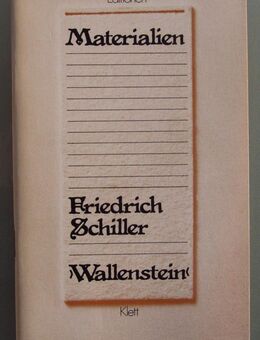 Materialien Friedrich Schiller: Wallenstein. - Münster