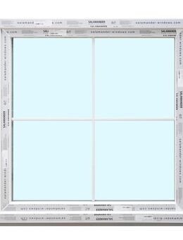 Kunststofffenster, Fenster auf Lager abholbar 120x120 cm Sprossen 3-fach Verglasung - Essen