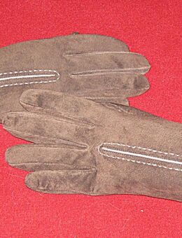 Handschuhe Braun mit Ziernaht Gr. 7 - Worms