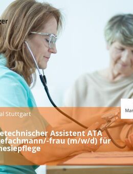 Anästhesietechnischer Assistent ATA oder Pflegefachmann/-frau (m/w/d) für die Anästhesiepflege - Stuttgart