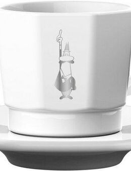 BIALETTI Espressotasse, Porzellan, 4 Tassen, 4 Untertassen