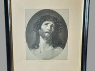 ecco homo - Jesus mit der Dornenkrone alter Stahlstich(?) aus dem 19. Jahrhundert nach dem Original von Guido Reni - Niederfischbach