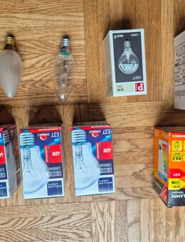 Versch. Leuchtmittel Lampen E14 E23 E27 25 W 30 W 40 W - Putzbrunn
