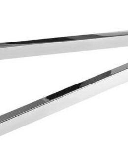 CORNAT Handtuchhalter doppelt, 420 mm, eckig, Edelstahl, verchromt, zwei schwenkbare Arme