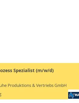 Business Prozess Spezialist (m/w/d) - Mainburg