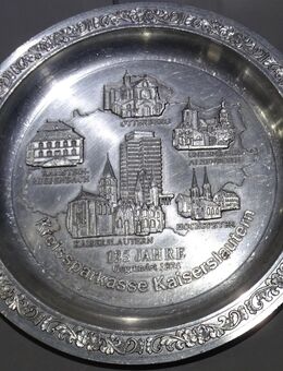 Zinnteller Wandteller 125 Jahre Kreissparkasse Kaiserslautern 95% Zinn - Spraitbach