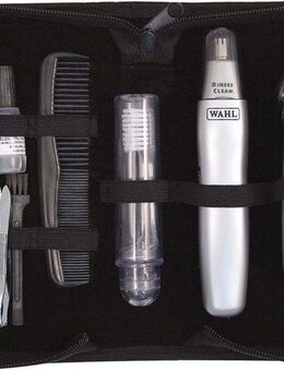 Wahl Bartschneider Travel Kit, 11-teiliges Reiseset mit Barttrimmer und Nasen-/Ohrhaarschneider