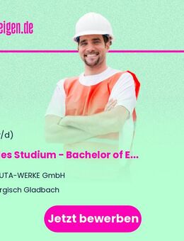 Duales Studium - Bachelor of Engineering (B.Eng.) Elektrotechnik - Bergisch Gladbach