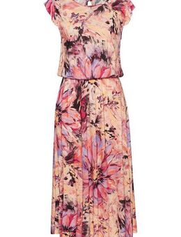 LASCANA Midikleid mit Rüschenärmeln