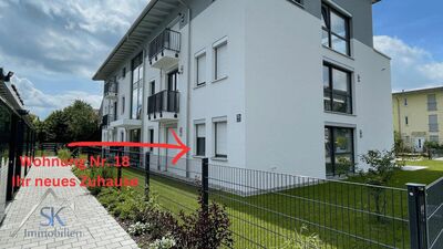 Neubau - Nachhaltig - Zukunftsorientiert: 2-Zi.-Wohnung ca. 107 m² m. Garten + Terrasse in Germering