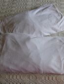 Spannbettlaken, 2 Stück, weiß, Jersey, mit kleinen Mängeln in 22523