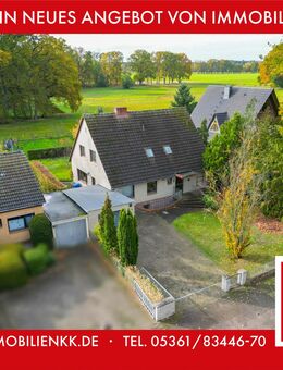 Idyllisch wohnen in Grußendorf - Einfamilienhaus mit Weitblick und Gestaltungsspielraum - Sassenburg