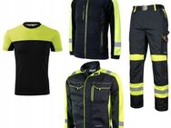 Premium ARBEITSHOSE mit Jacke Shirt Starter Set für Montagearbeiter neon3 Set2 - Wuppertal